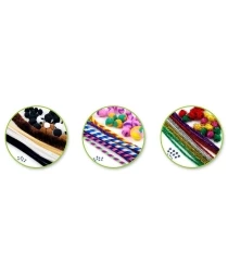 DIY Creativity Kit Chenille Poms Eyes 3 Styles