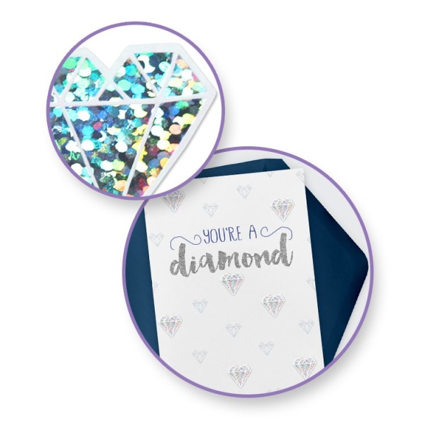 Holographic Sparkling Sticker Diamond - Image 2