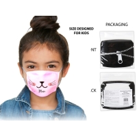 Kid Comfort Fit Washable Face Mask Cat