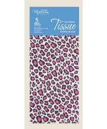Pink Leopard Gift Wrapping Tissue 5 Sheets