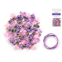 Acrylic Luxe Bead Kit Purple