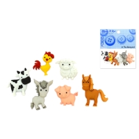 Dress It Up Bits Button In The Barnyard