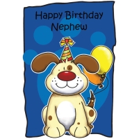 Nephew Birthday Card Doggie