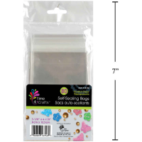 3" x 4" Self Sealing Bag 80pk