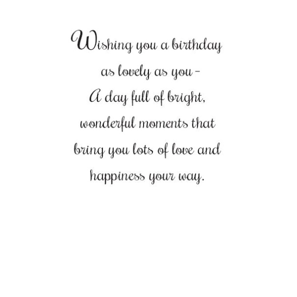 Sister-In-Law Birthday Card Floral - Image 2
