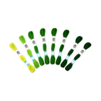 Green Embroidery Floss 8 Hanks