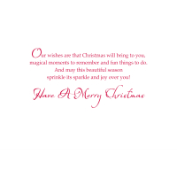 Christmas Card Our Wish for You Horizontal - Image 2
