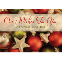 Christmas Card Our Wish for You Horizontal