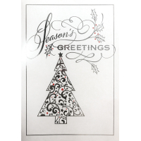 Christmas Card Season Greeting Tree