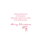 Christmas Card Wreath Thinking of You - Image 2