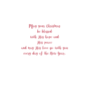 Religious Christmas Card Christ the Lord Wooden - Image 2