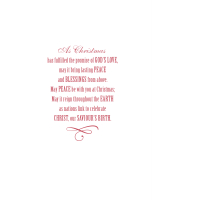 Religious Christmas Card Poinsettia - Image 2