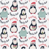 Chubby Penguin Christmas Gift Wrap