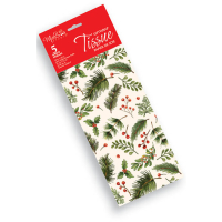 Printed Christmas Tissue Paper Berries 5 Sheets